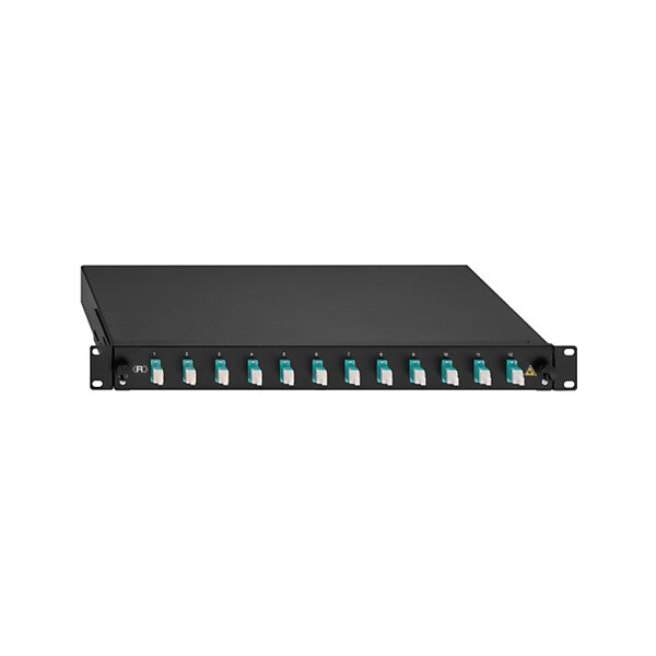Rutenbeck BasicLine Spleissbox 12xLC-D OM3 aqua 2280300120